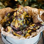 Écorces de chocolat et oranges confites