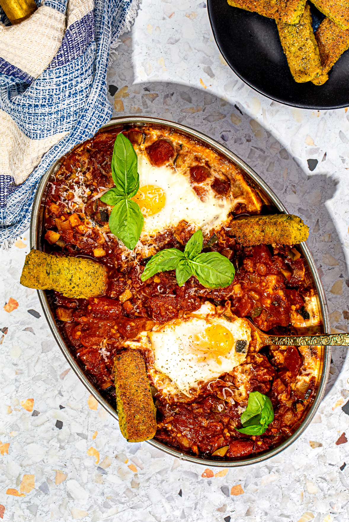 poached eggs and shakshouka