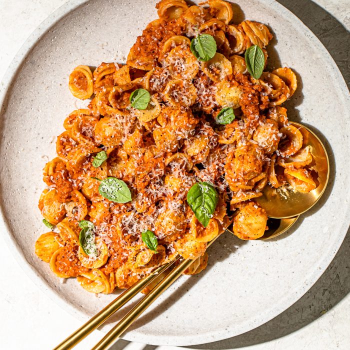 Pâtes bolognaises au seitan