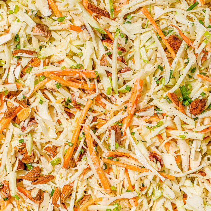 Salade de chou pomme verte et amandes