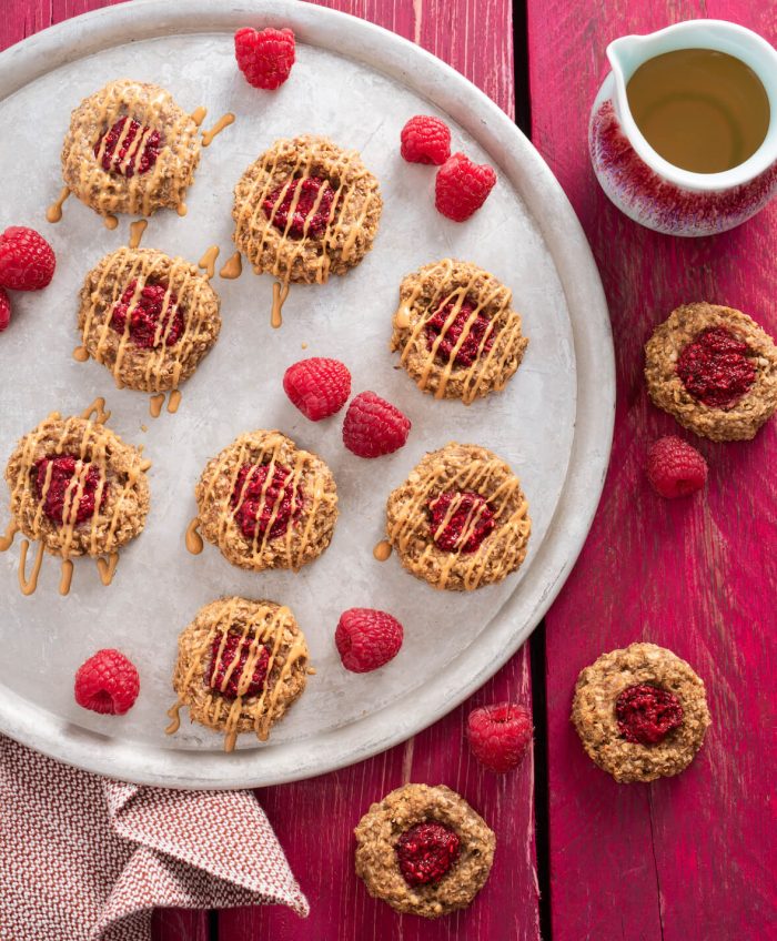 Biscuits déjeuner au beurre d'arachide et à la framboise