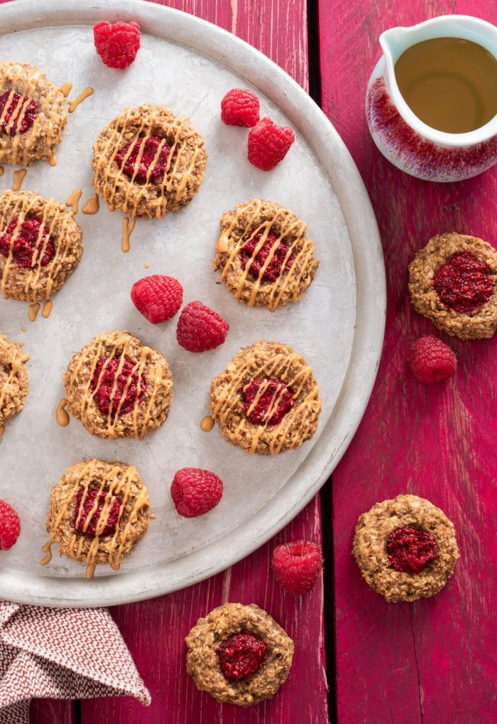 Biscuits déjeuner au beurre d'arachide et à la framboise