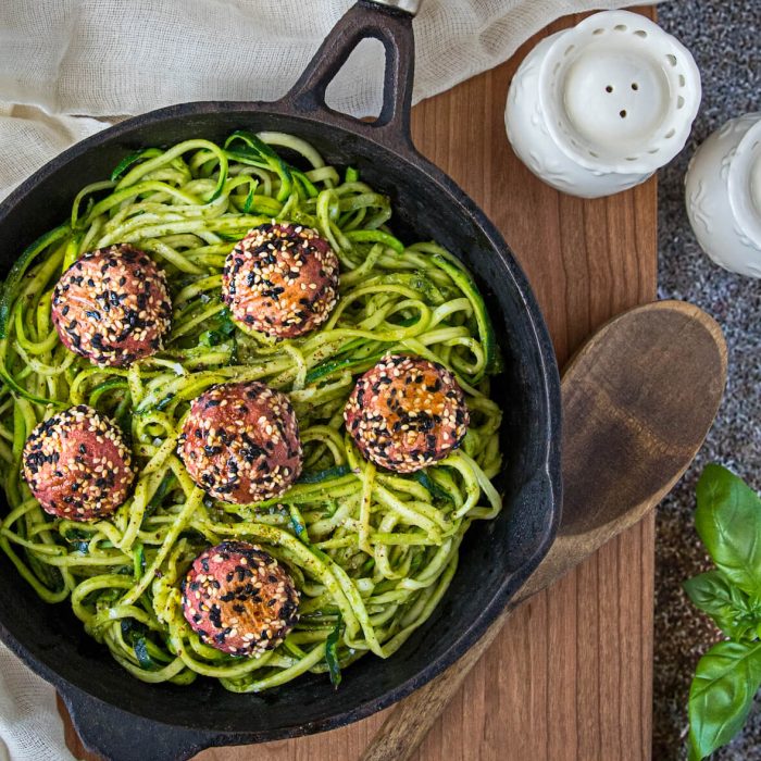 Boulettes végétariennes betteraves, ricotta et edamames