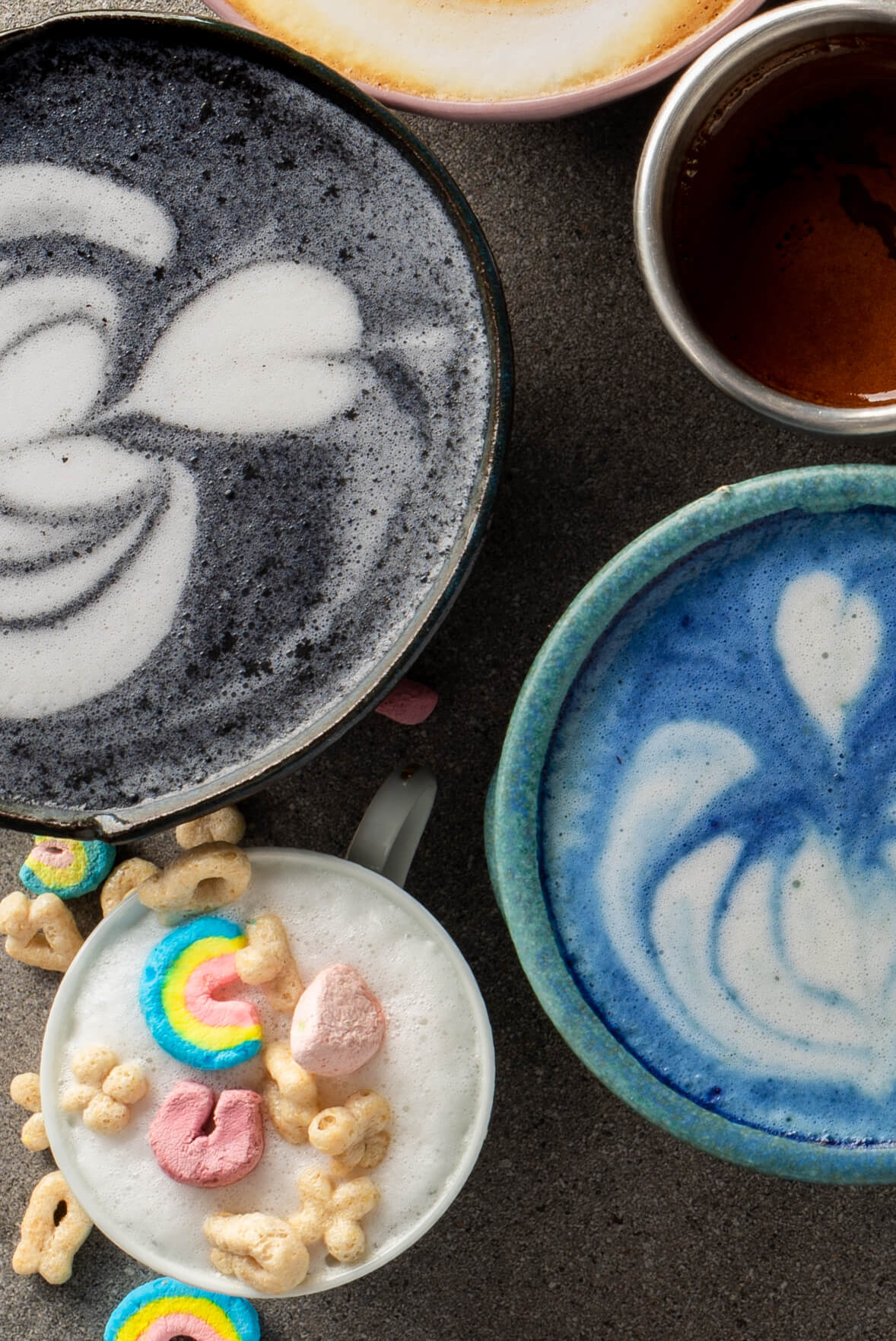 Black (or blue!) latte