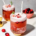 Mocktail canneberge et kombucha (sans alcool)