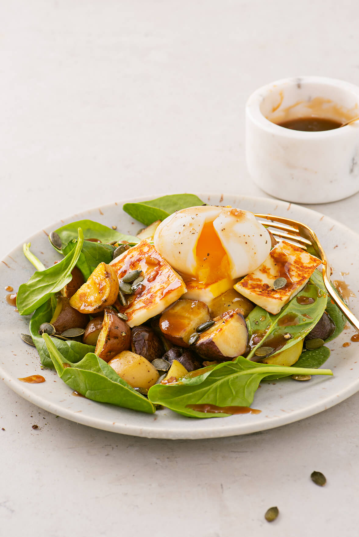 Salade tiède de pommes de terre
