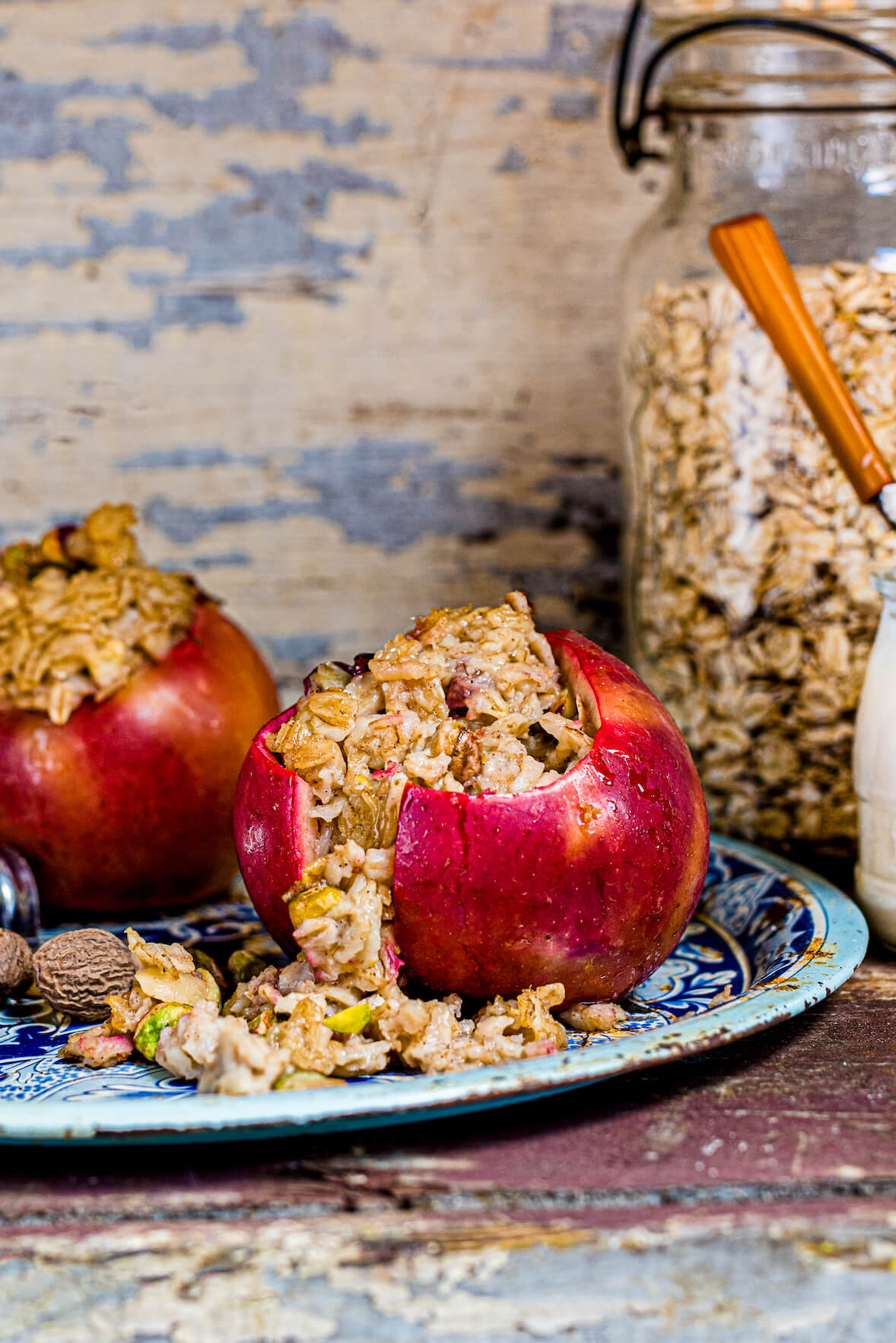 Gruau dans une pomme!