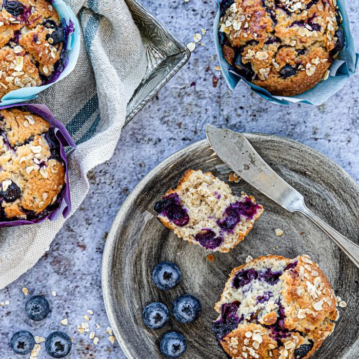 Muffins aux bleuets santé