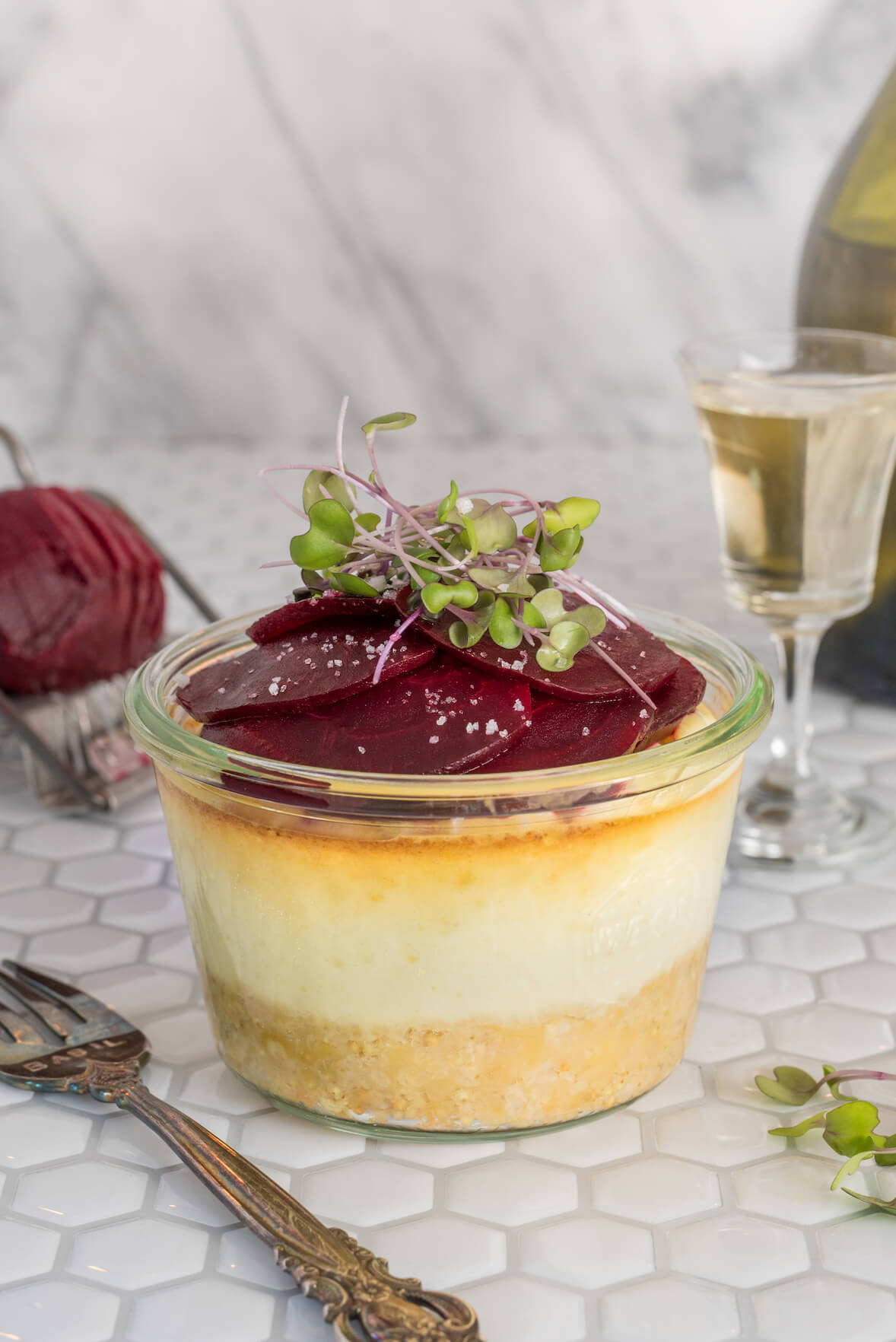 Gâteau au fromage salé