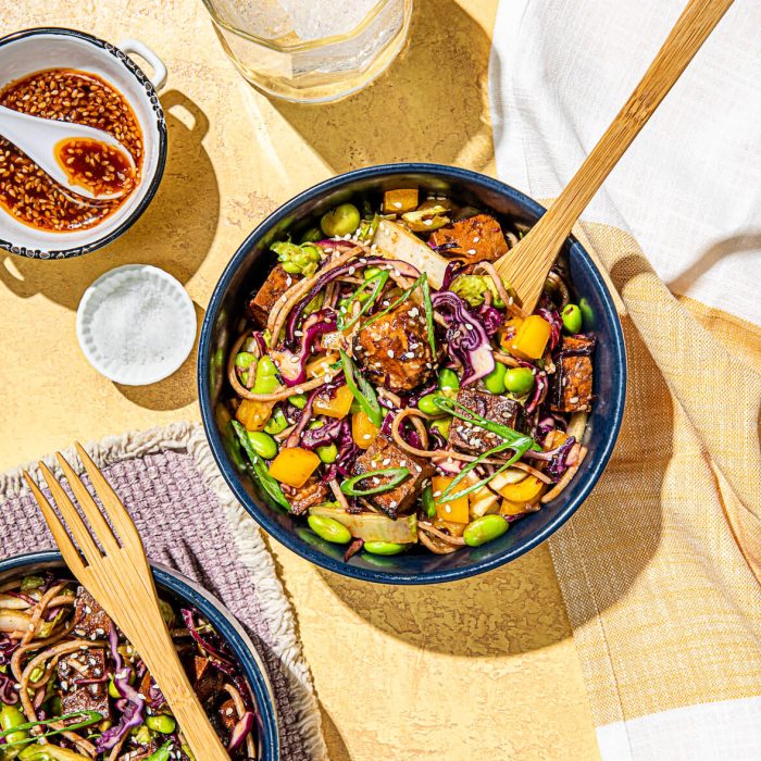 Salade asiatique au tofu