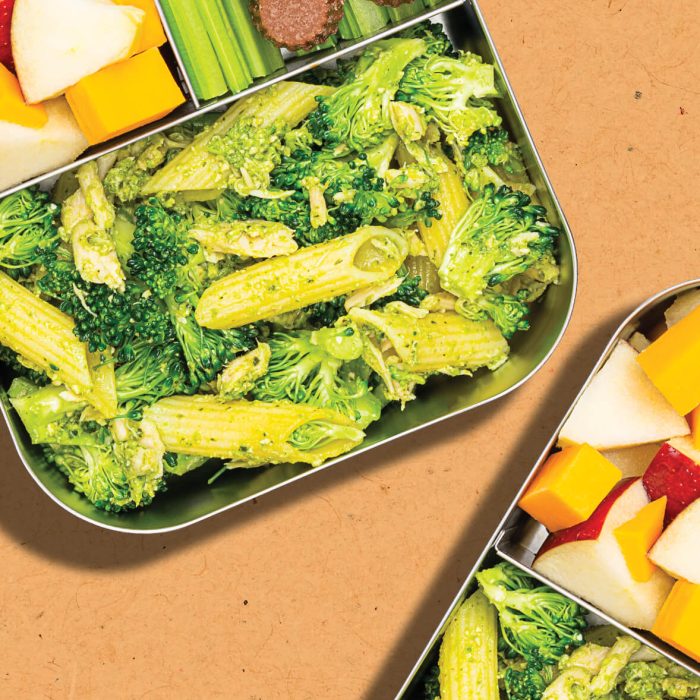 Pâtes au thon et pesto