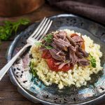 Risotto classique et agneau braisé