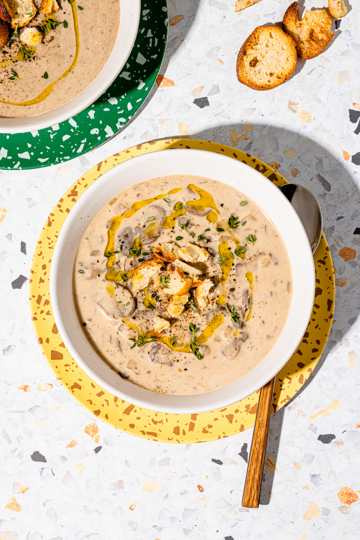 Velouté de champignons onctueux