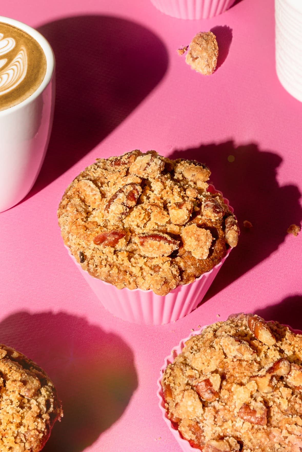 Muffins au son avec streusel