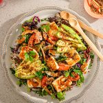 Salade halloumi grillé et avocat