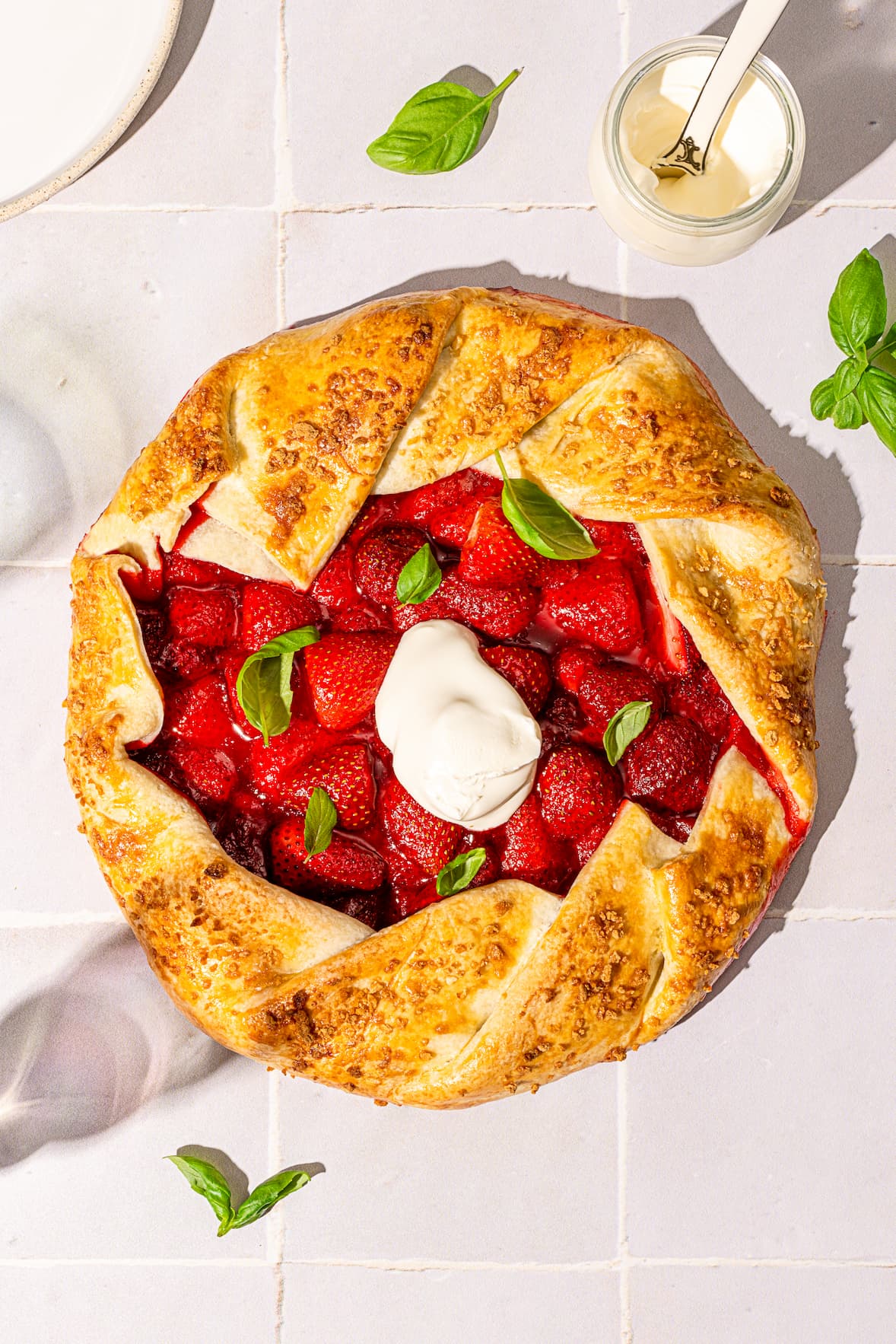 Tarte rustique aux fraises