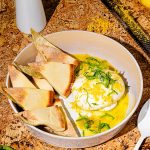 Burrata au citron et au basilic