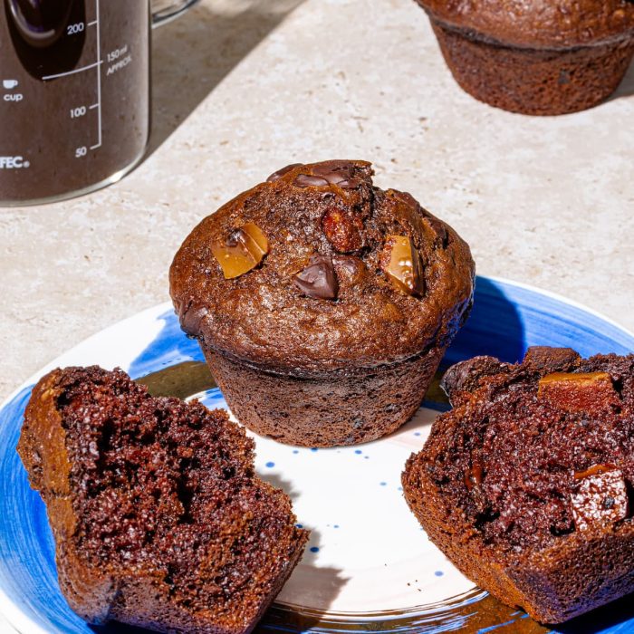 Muffins double chocolat moelleux maison