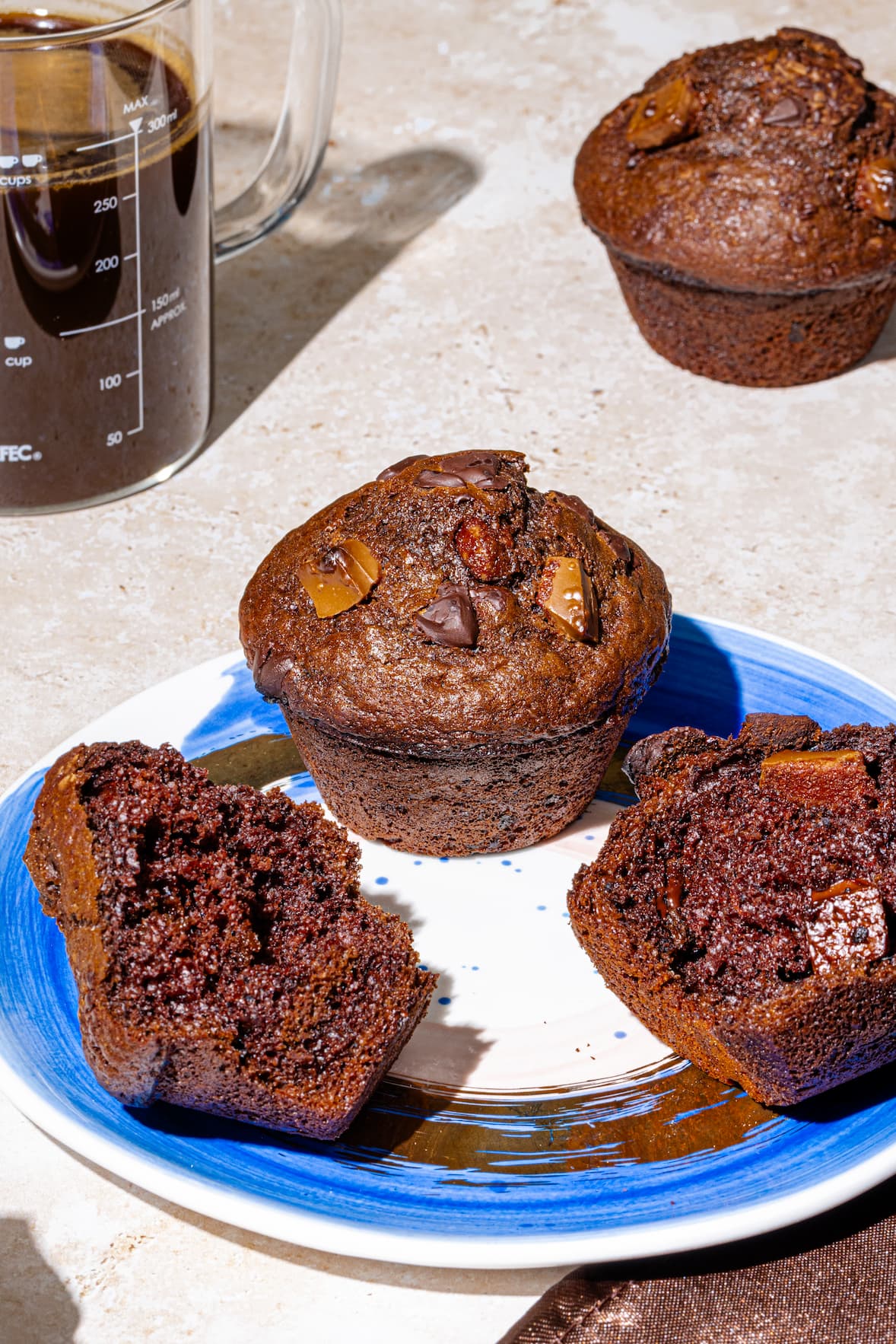 Recette de muffins double chocolat