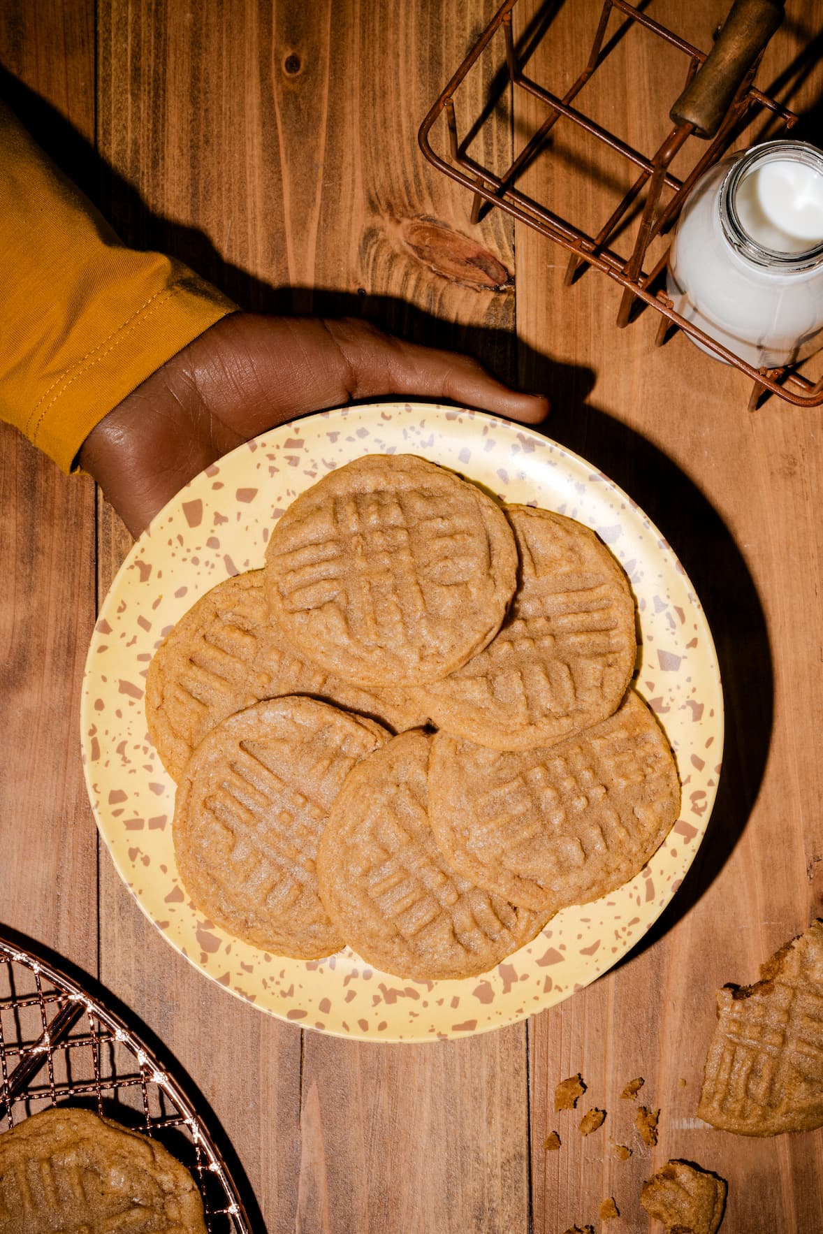 Biscuits au beurre d'arachides avec trois ingrédients