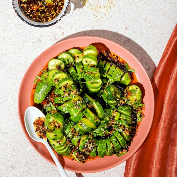 Salade de concombres asiatique