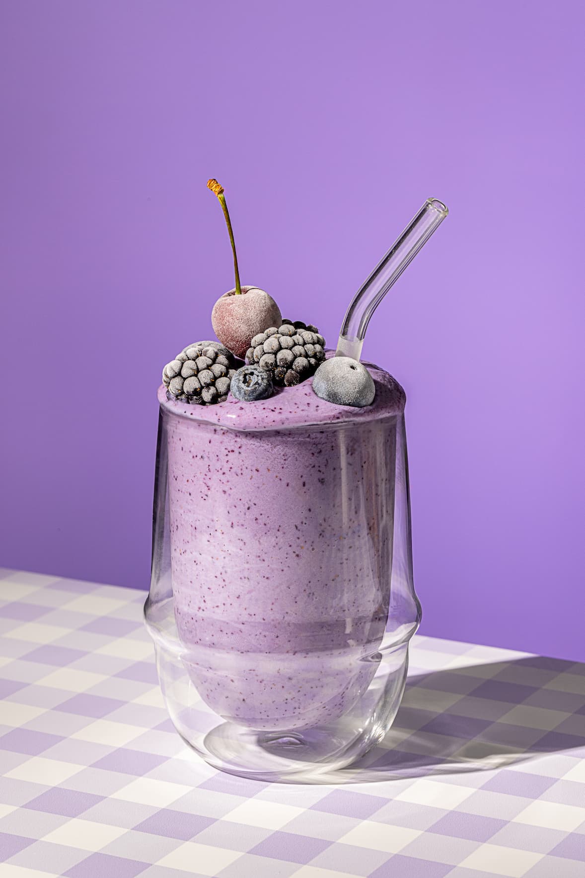 Smoothie bleuets et mûres