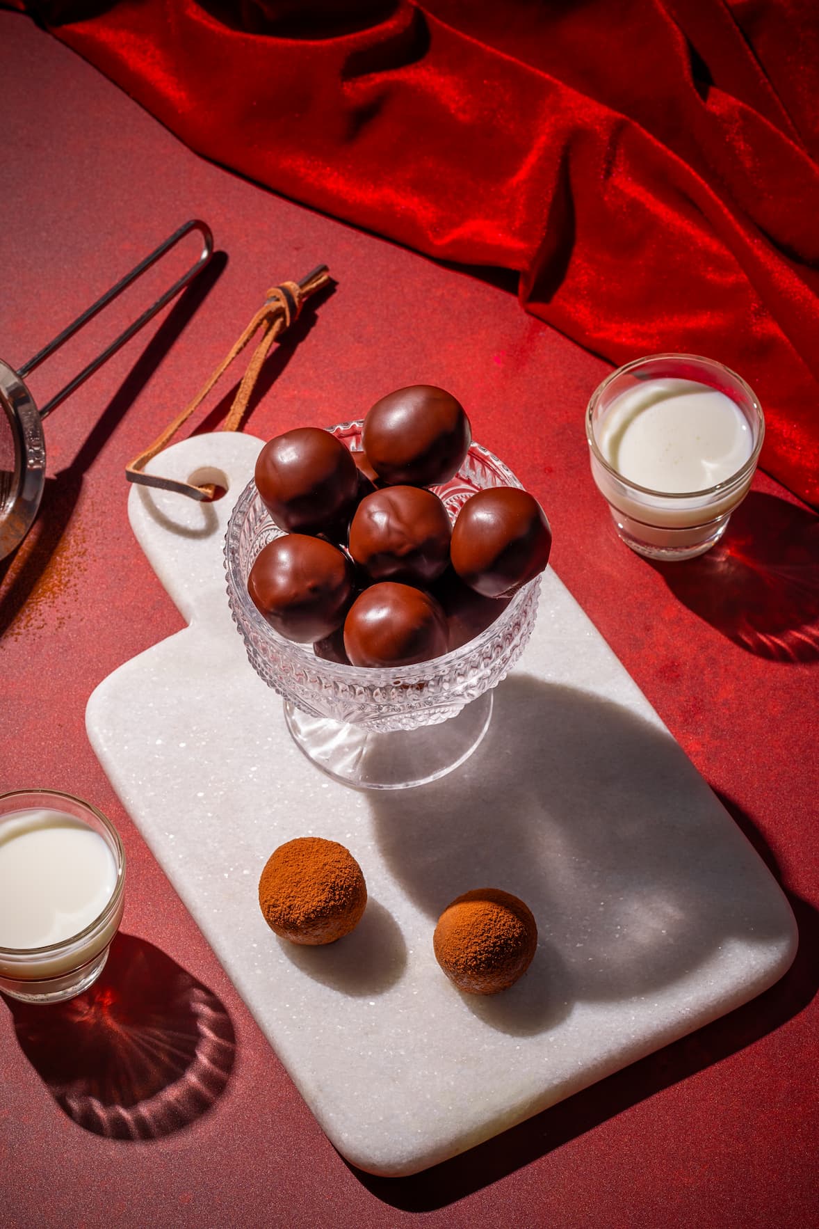 Truffes au chocolat et à le menthe (saveur After Eight)