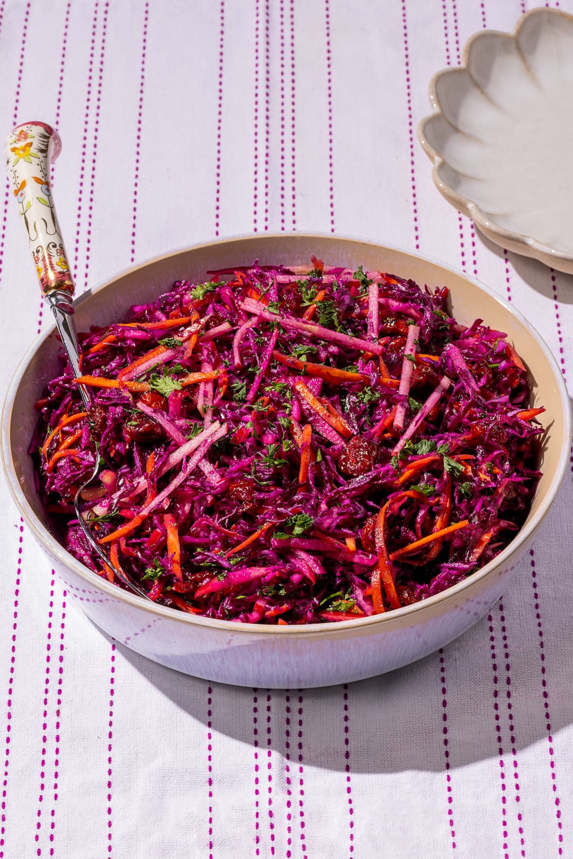 Salade de chou rouge, carottes et canneberges