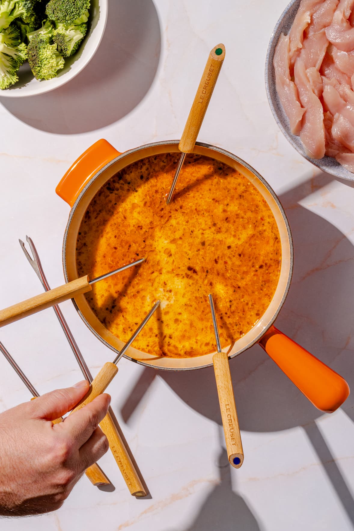Bouillon thaï pour fondue chinoise
