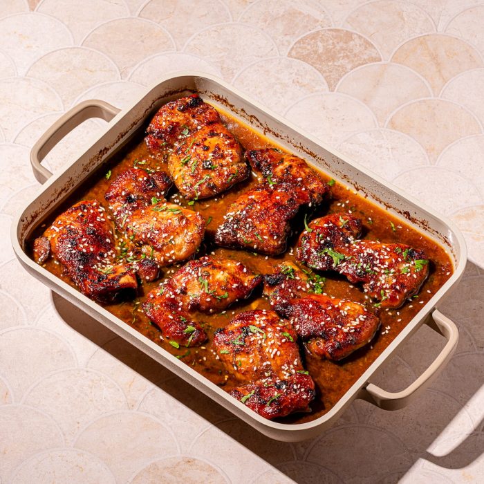 Hauts de cuisses de poulet au four (à l&rsquo;asiatique)