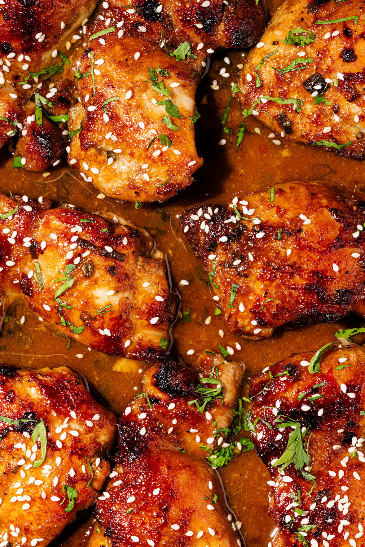 Hauts de cuisse de poulet au four à l'asiatique