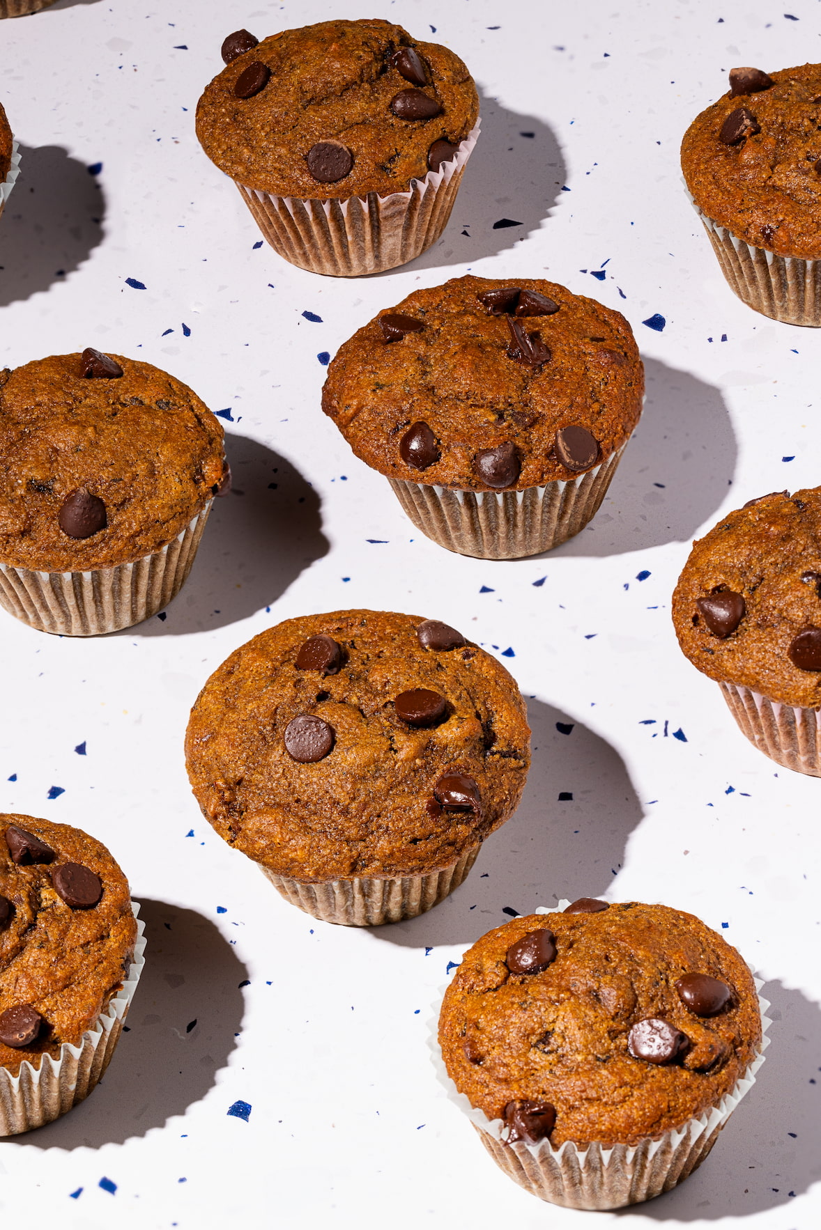 Muffins aux dattes et au chocolat santé et moelleux
