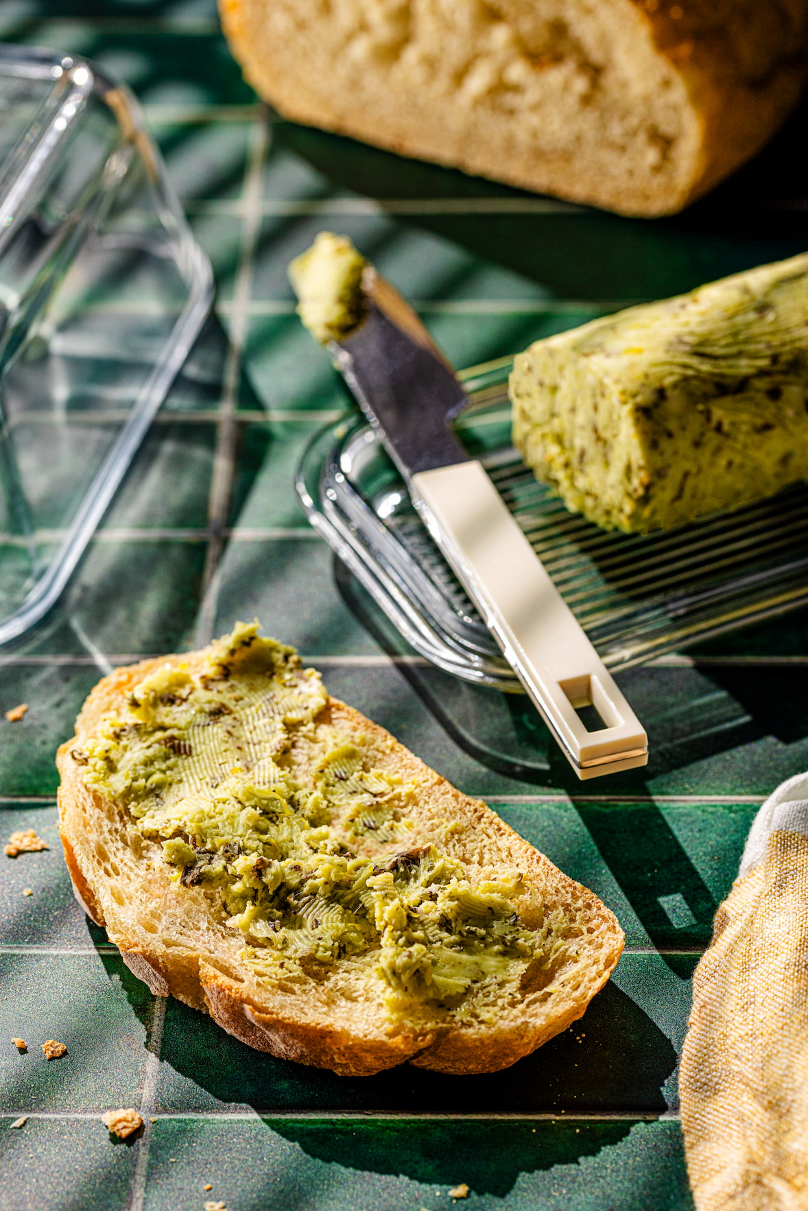 Beurre aromatisé aux fines herbes et citron