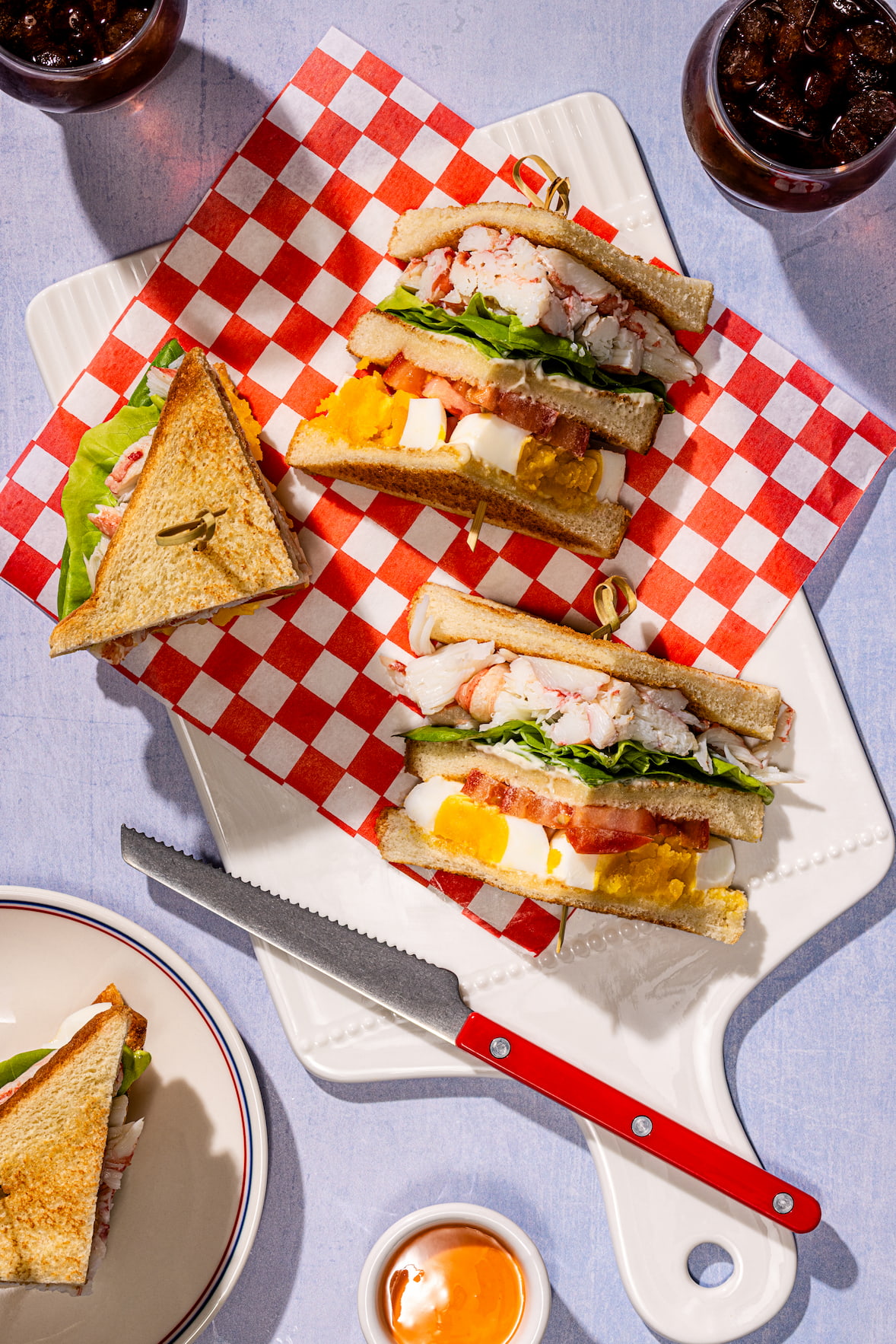 Club sandwich au crabe des neiges