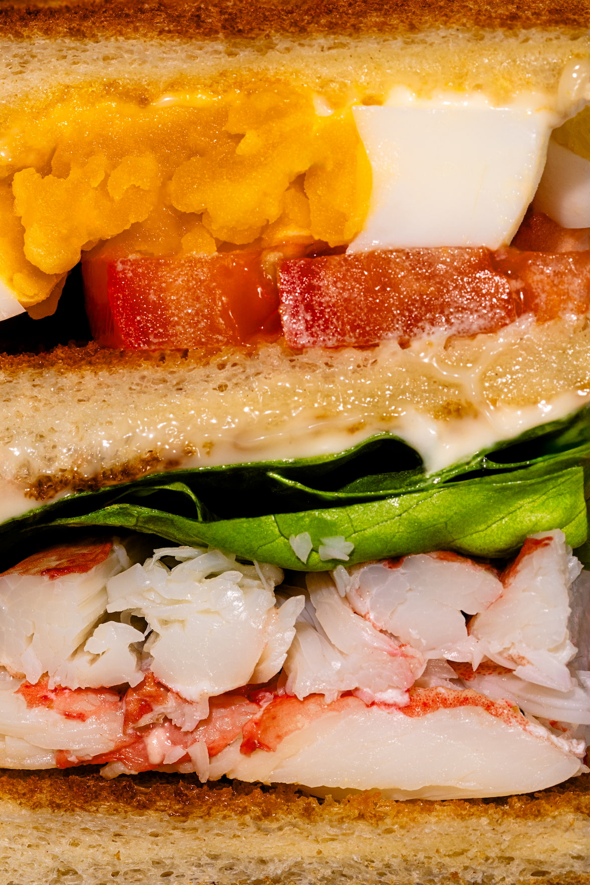 Club sandwich au crabe