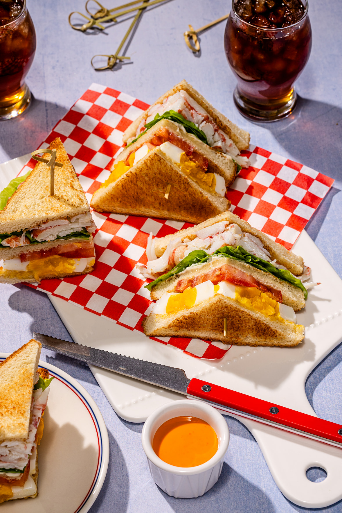 Club sandwich au crabe des neiges