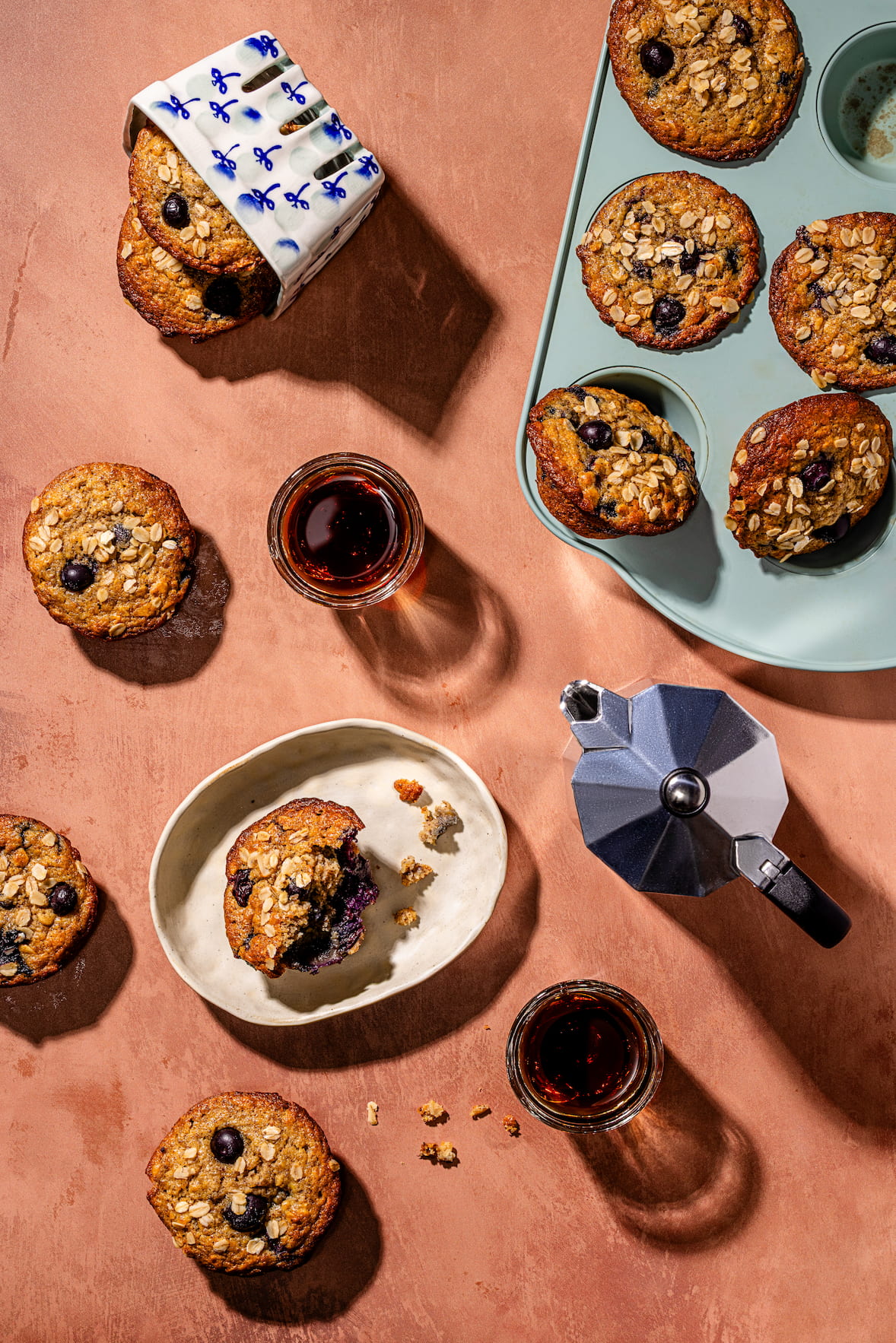 Muffins bananes et bleuets