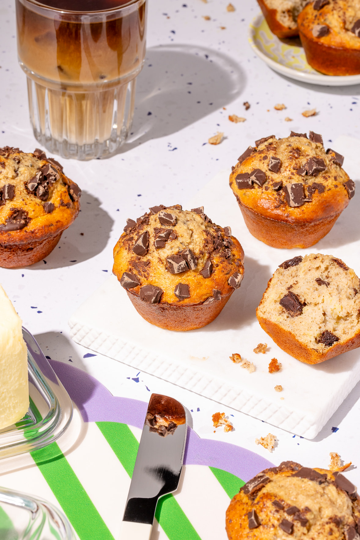 Muffins bananes protéinés