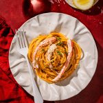 Pâtes à la bisque de crabe des neiges