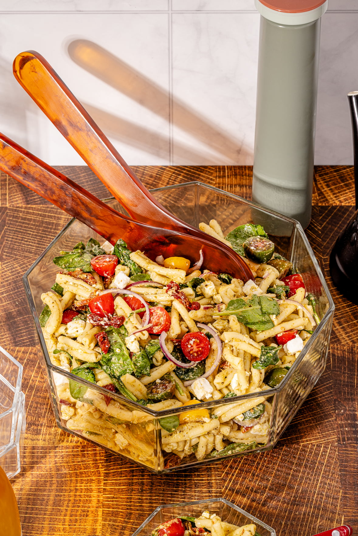 Salade de pâtes au pesto