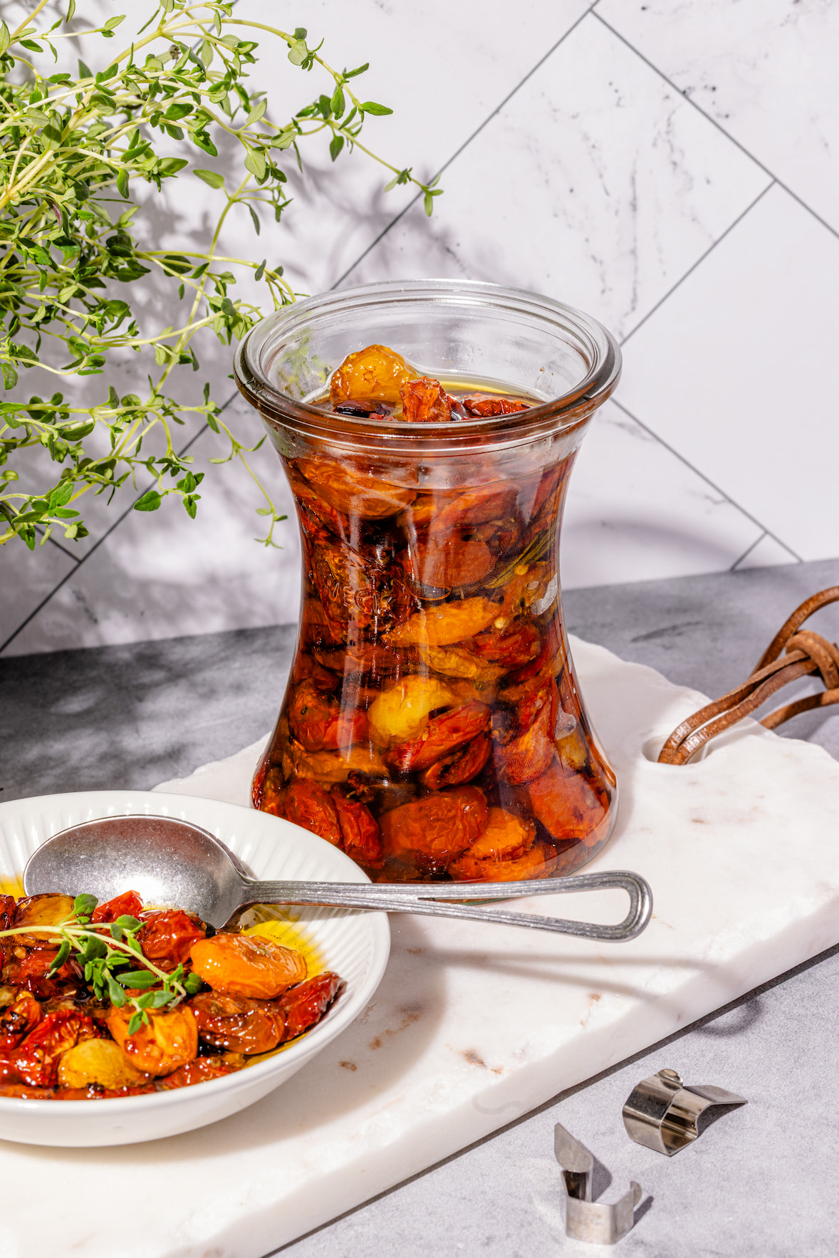 Tomates cerises confites