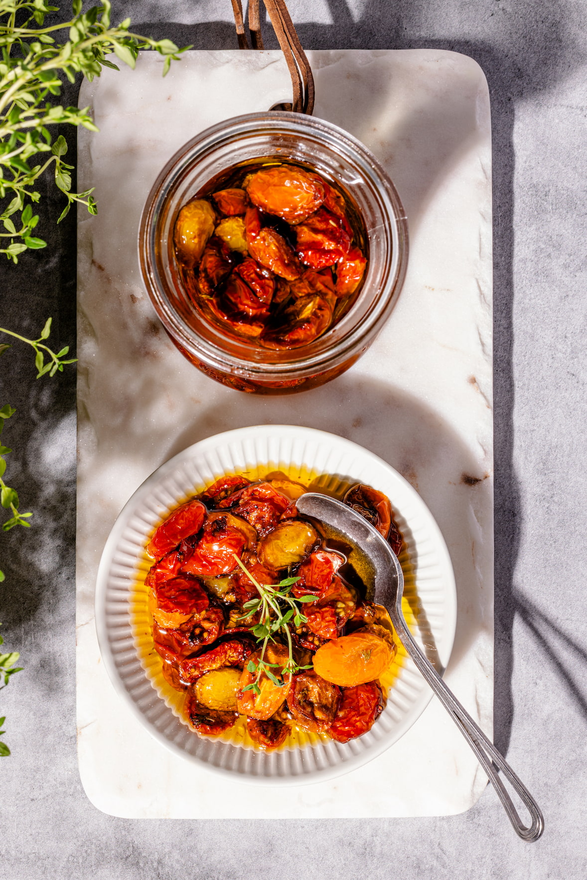 Tomates cerises confites