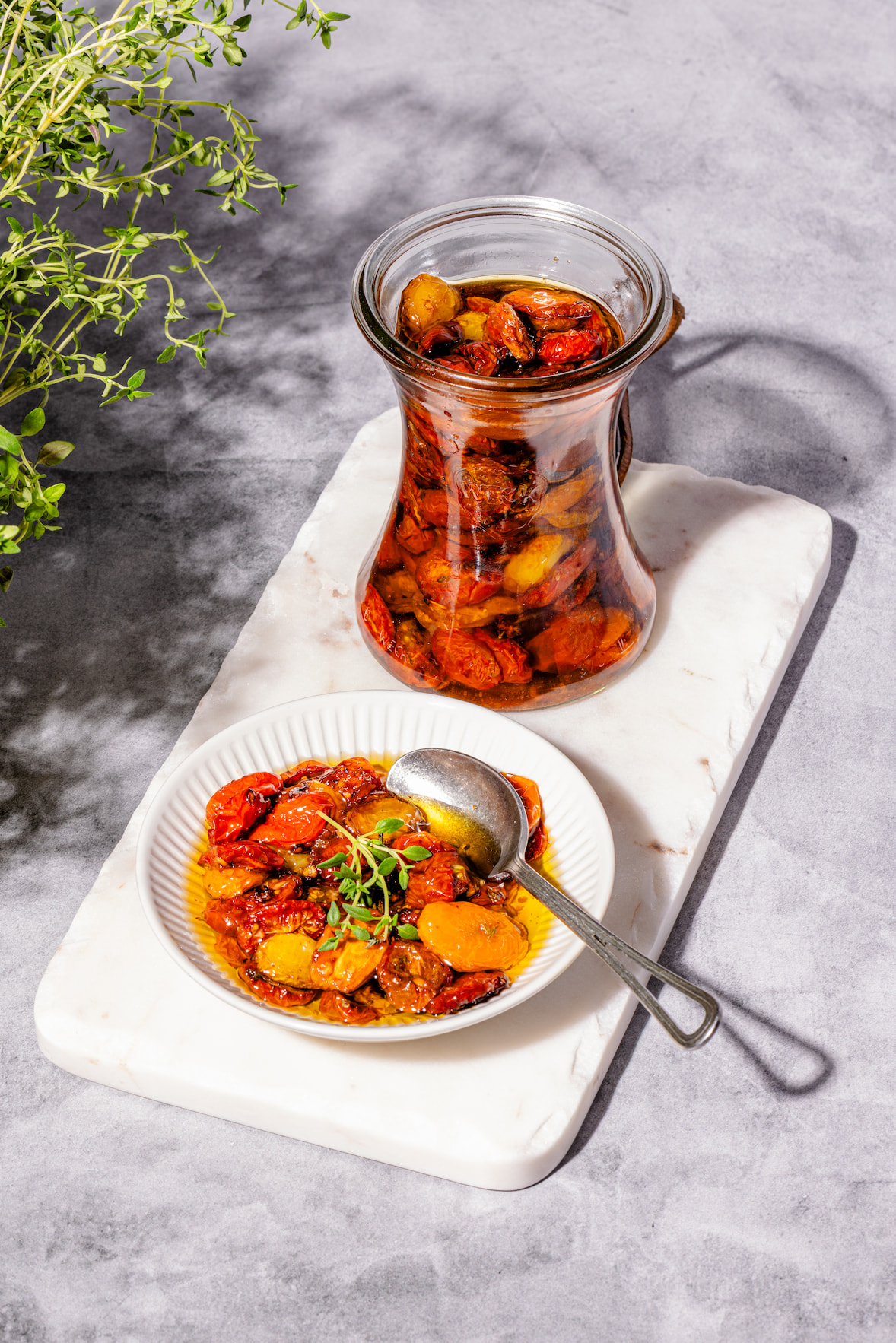 Tomates cerises confites