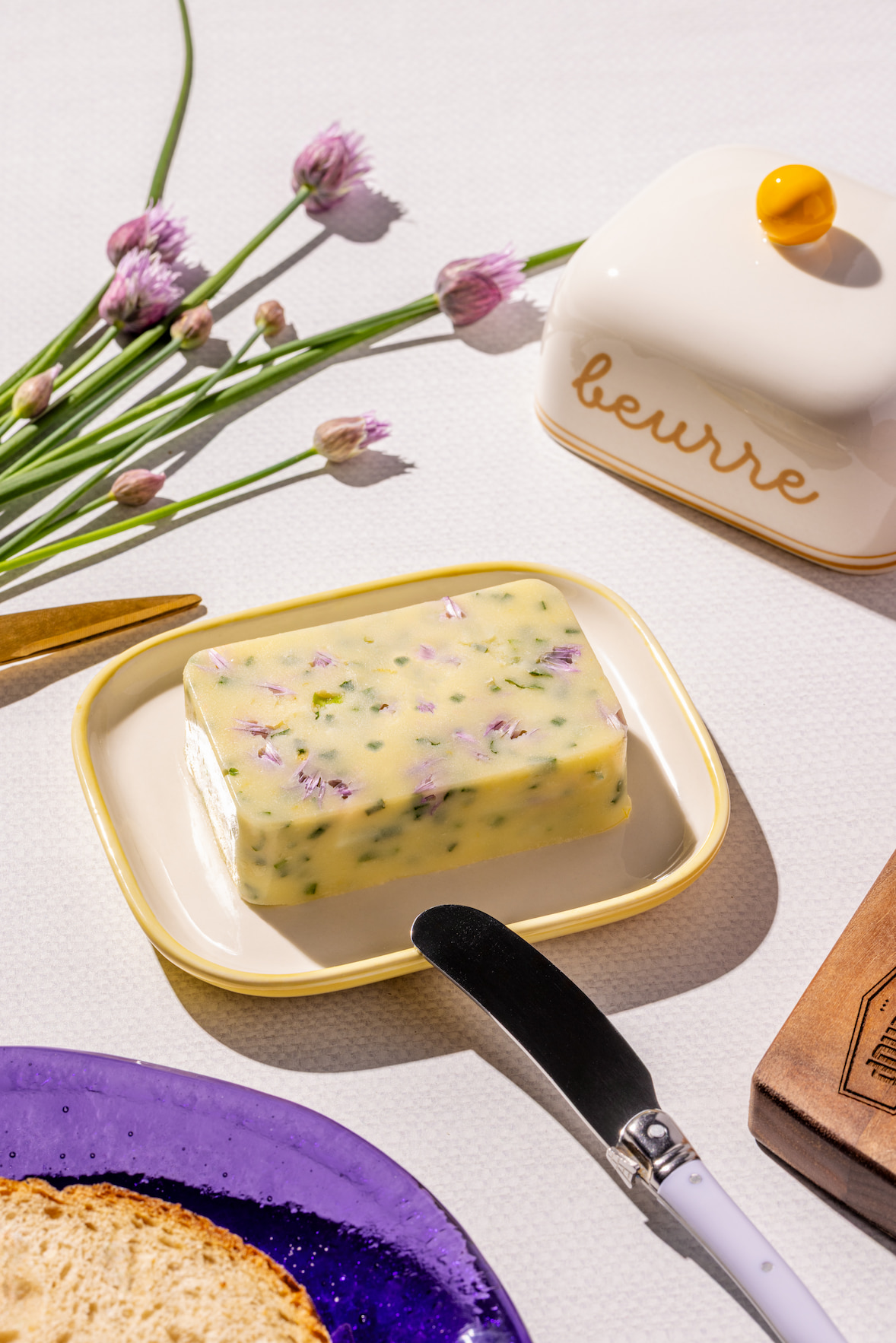 Beurre aromatisé à la ciboulette