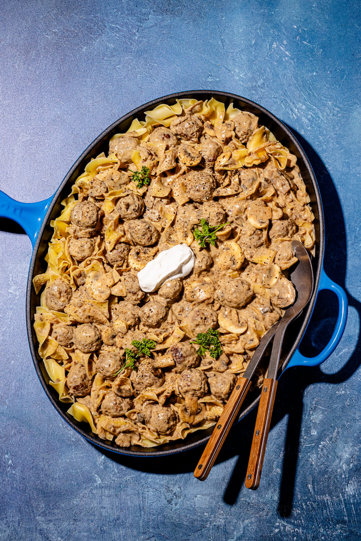 Boulettes de boeuf stroganoff