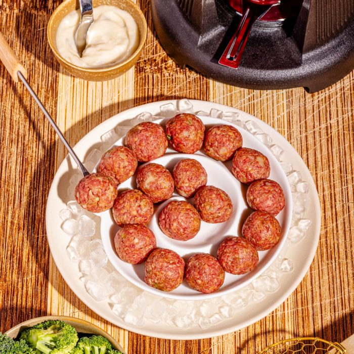 Boulettes de boeuf pour fondue chinoise
