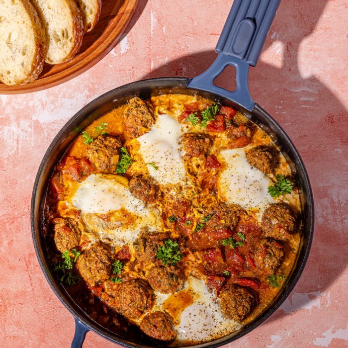 Boulettes marocaines au boeuf avec oeufs