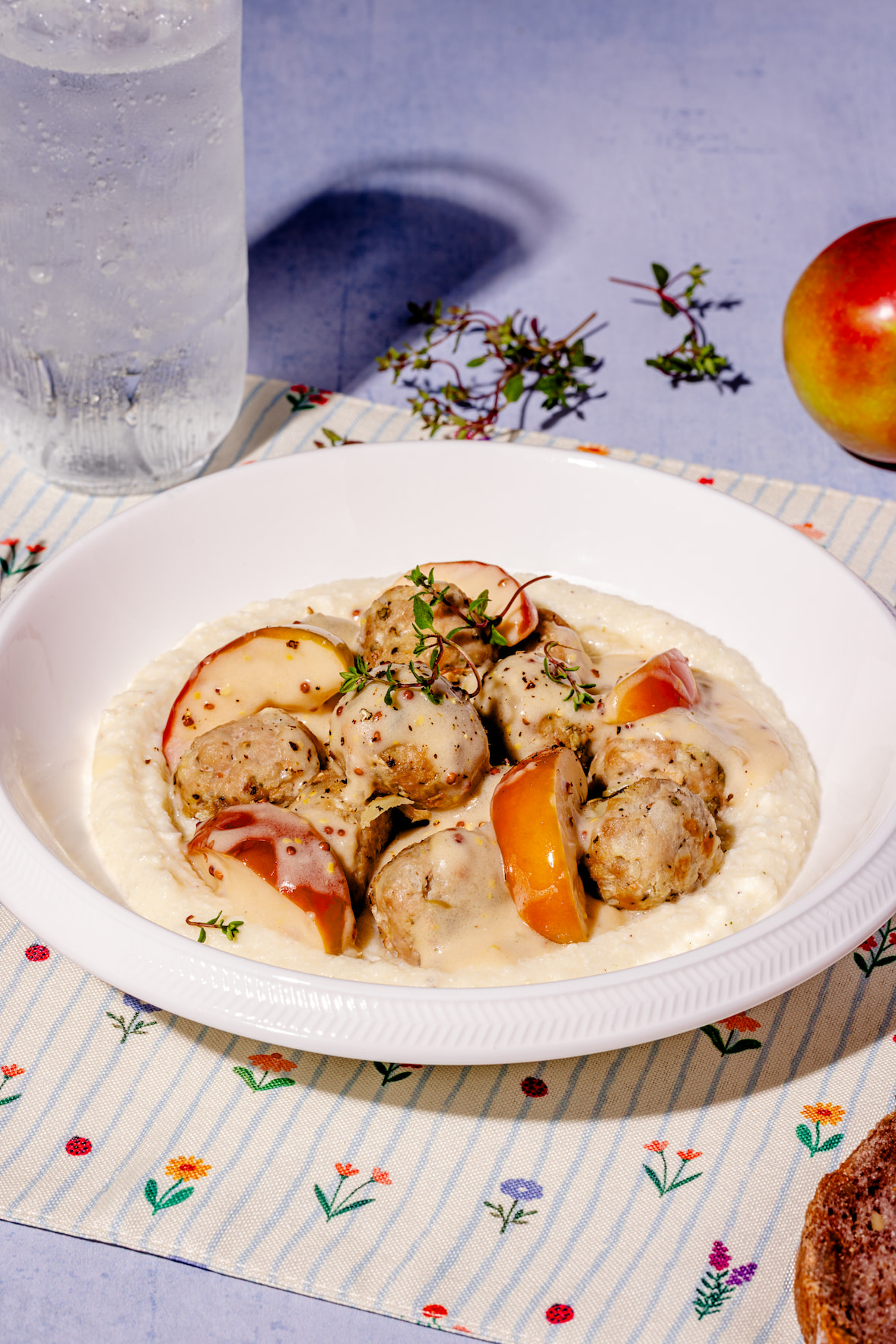 Boulettes de porc aux pommes