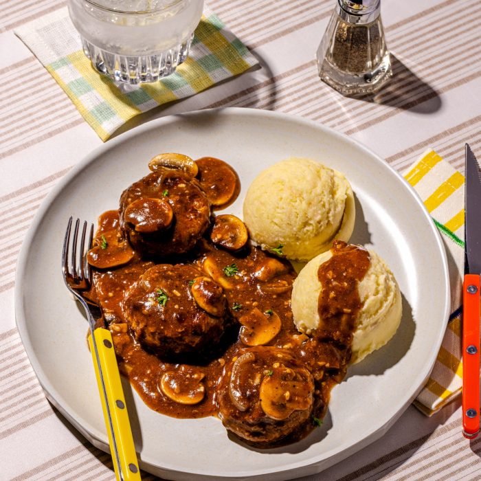 Boulettes style bifteck Salisbury