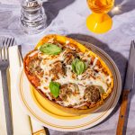 Courge spaghetti aux boulettes de viande